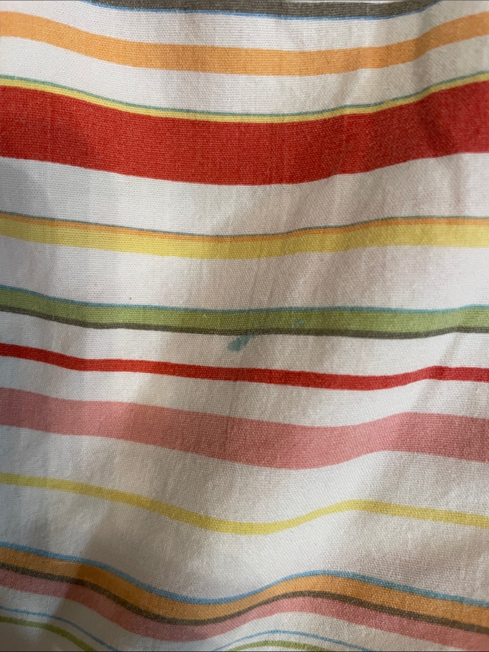 Ralph Lauren Multi-Color Striped twin fitted sheet (2)- Red, Green, Yellow, Pink - Picture 6 of 7